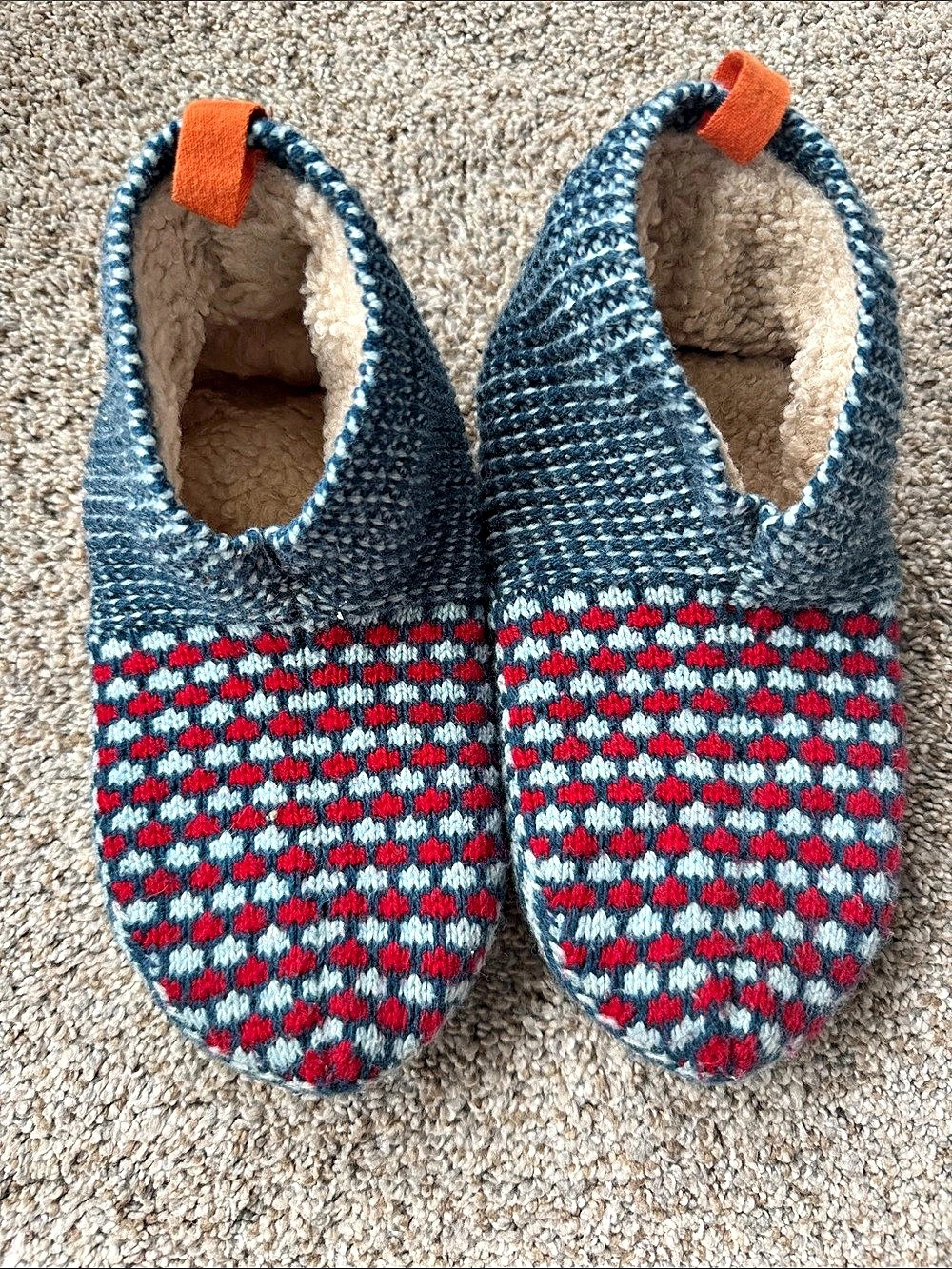 Bombas Gripper Slipper Bootie Blue & Red Slippers